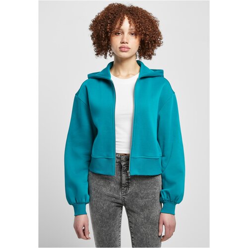 UC Ladies Ladies Short Oversized Zip Jacket watergreen Slike