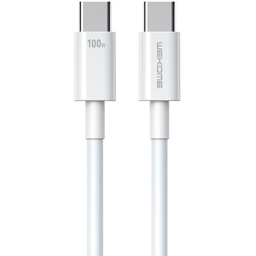 WEKOME WDC-182 Kabl 3.1 USB tip C M/M 1m, za Superbrzo punjenje 100W/480Mbps, beli Cene