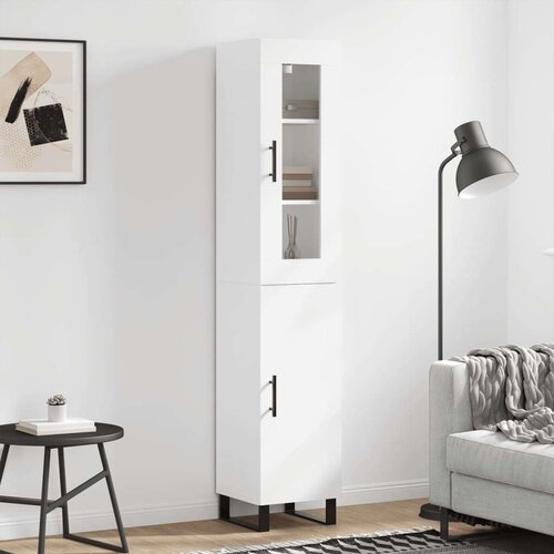  Visoka komoda bijeli 34 5x34x180 cm od konstruiranog drva Cijene
