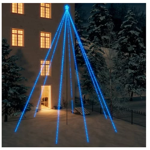  Novoletna jelka iz lučk notranje/zunanja 1300 LED modra 8 m
