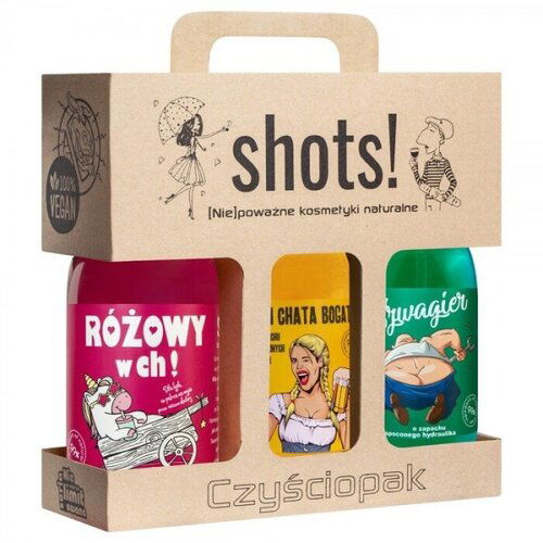 LaQ poklon set – gelovi za tuširanje 3 x 500ml shots! - royal wrlcome unisex Cene