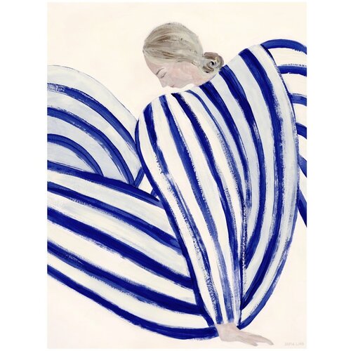 The Poster Club Plakat 30x40 cm Blue Stripe at Concorde &amp;ndash; Slike