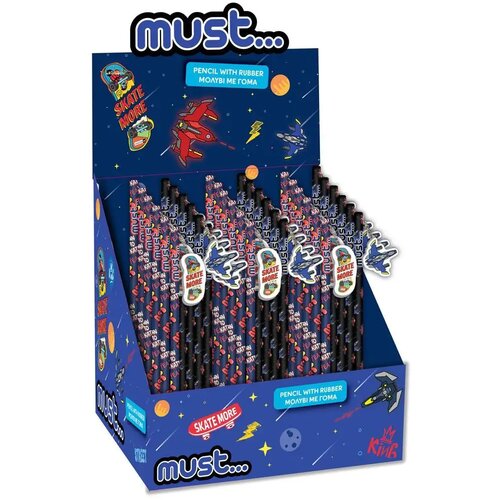 Luna must... space battle grafitna olovka s gumicom u dvije verzije Slike