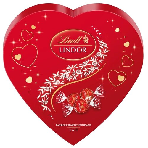 Lindt Bombonjera Lindor milk srce 160g Slike