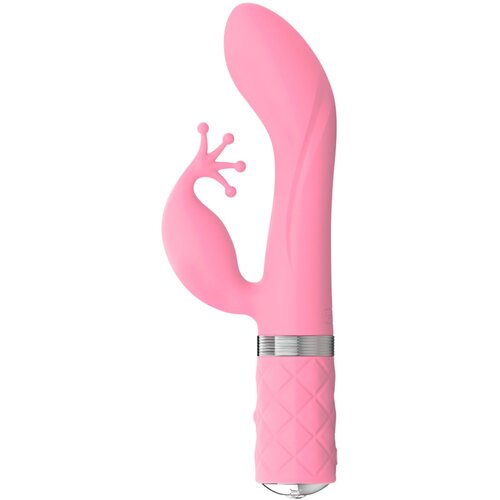 Pillow Talk Kinky - polnilni vibrator za točko G z dvema morotoma (roza) Cene