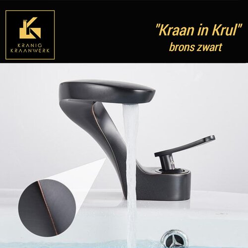 Kranig Kraanwerk dizajnerska kopalniška pipa | mešalna armatura za vodnjak in umivalnik | curly crane, (21670326) Cene