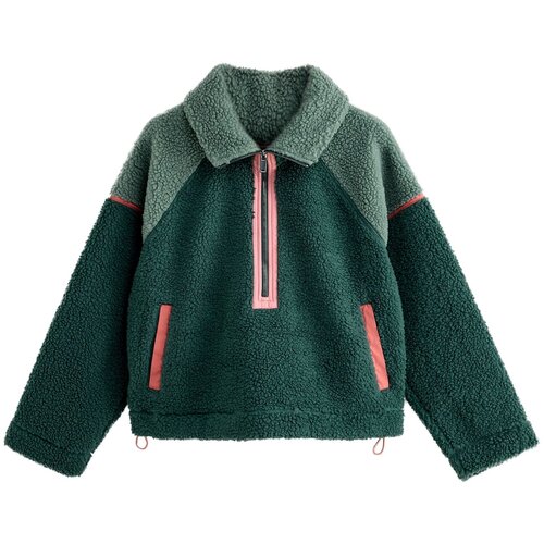 Next Jopa iz flisa zelena / temno zelena / temno roza Slike