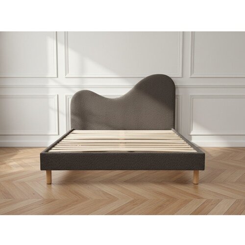 Bobochic Paris Rjava oblazinjena oblazinjena zakonska postelja z letvenim dnom 180x200 cm Celina &amp;ndash; Slike