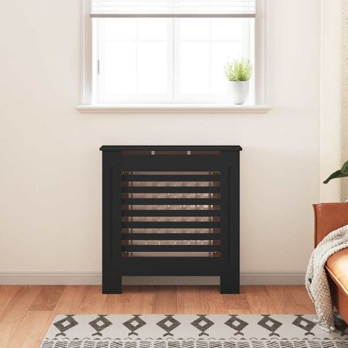  Pokrov za radijator MDF crni 78 cm Slike