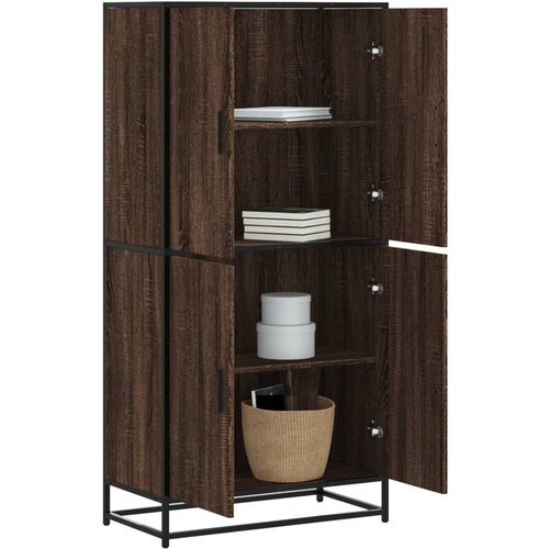 VidaXL Visoka ploča smeđi hrast 68x35x139 cm izrađeno drvo Slike