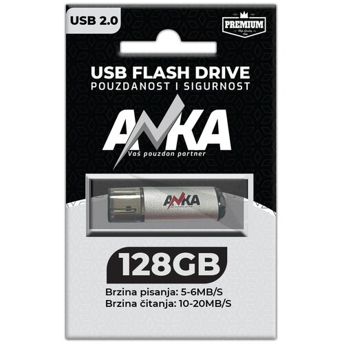  USB FLASH DRIVE 128GB 2.0 WS5-6MB/S RS 10-20MB/S ANKA Cijene