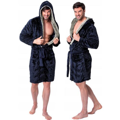 Tutumi Moški kopalni plašč Jordan Navy Grey M Cene