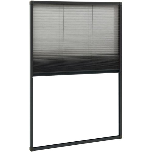  Zaslon protiv insekata za prozore antracit 80 x 160 cm aluminij Slike