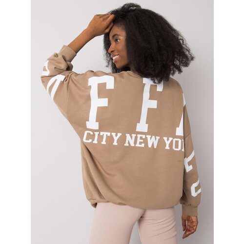 Ex moda Sweatshirt-EM-BL-710.14-dark beige Slike