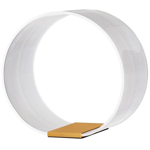 Nova Luce Aluminijasta LED zatemnitvena namizna svetilka v zlati barvi s senčilom iz akrilnega stekla (vi&scaron;ina 28 cm) Valentin &ndash; Cene
