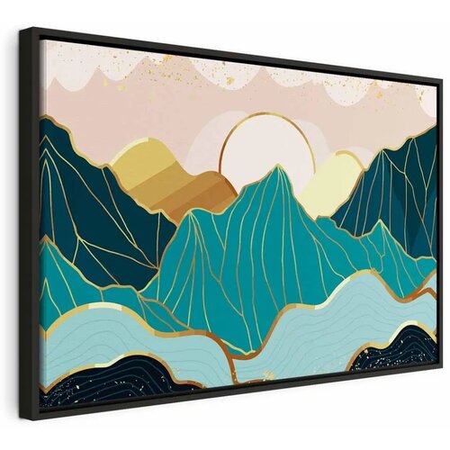  Slika - Green Pastures (1 Part) Wide 60x40 U crnom drvenom okviru Cijene