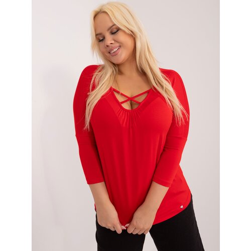 BASIC Feel Good Blouse-RV-BZ-6329.43P-red Cene