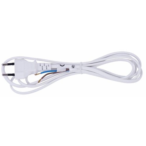 Emos VRVICA 2X0.75 H03VVH2-F PVC 3M PLO&amp;Scaron;ČAT VTIKAČ BELA Slike