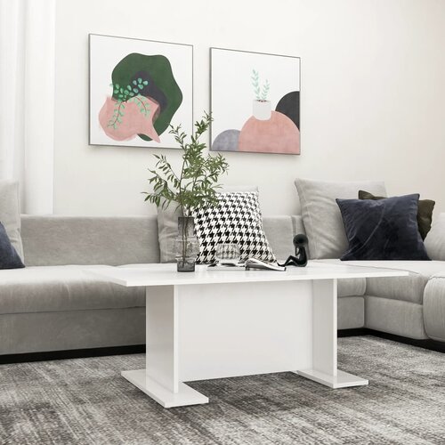  Stolić za kavu bijeli 103,5 x 60 x 40 cm od konstruiranog drva Cene