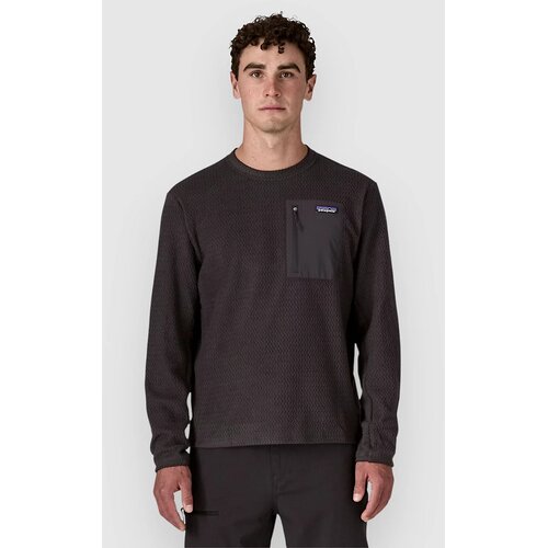 Patagonia R1 Air Crew Pulover black Cene