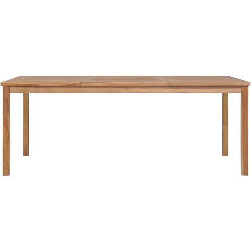  Vrtni blagovaonski set od 9 dijelova 200 x 100 cm masivno tikovino drvo Slike