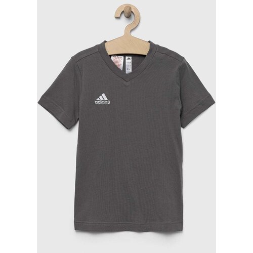 Adidas Dječja pamučna majica kratkih rukava ENT22 TEE Y boja: siva, s aplikacijom Slike
