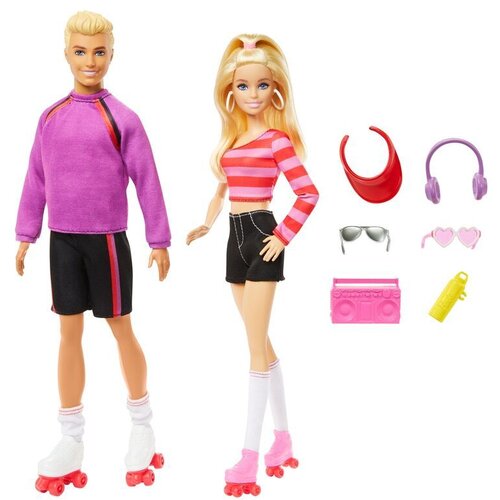 Barbie pack 2 and Ken Skaters dolls Slike