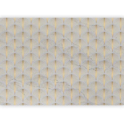  Foto tapeta - Linear Pattern With Gold 500x350 Vodootporna Slike