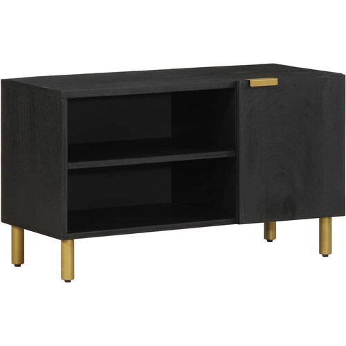 TV ormarić crni 80x33x46 cm od konstruiranog drva Cene