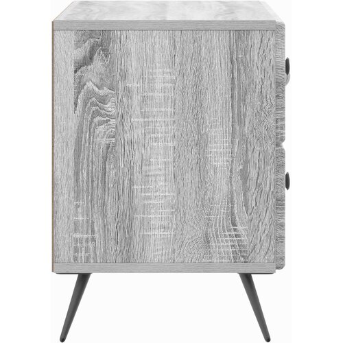  Noćni ormar Siva sonoma 62 x 34,5 x 47,5 cm Konstruirano drvo Slike