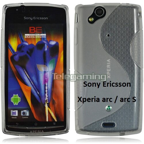  Gumijasti / gel etui S-Line za Sony Ericsson Xperia arc / Xperia arc S - prozorni Slike