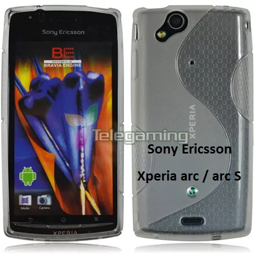  Gumijasti / gel etui S-Line za Sony Ericsson Xperia arc / Xperia arc S - prozorni
