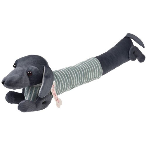 Rex London Zelena/siva zaštita za vrata od propuha 17x76 cm Sausage Dog – Cijene