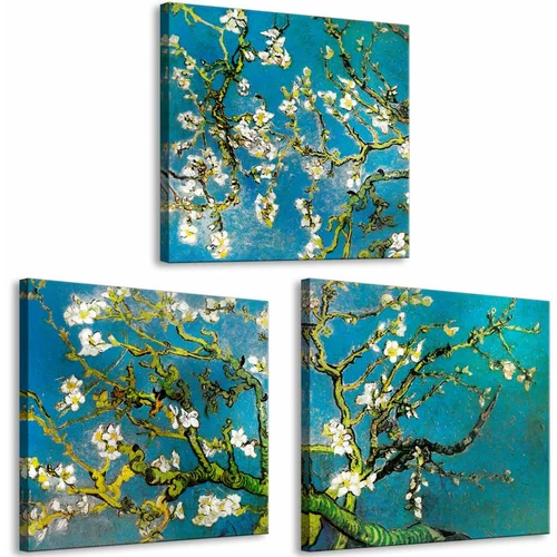  Slika - Blooming Almond (3 Parts) 120x40