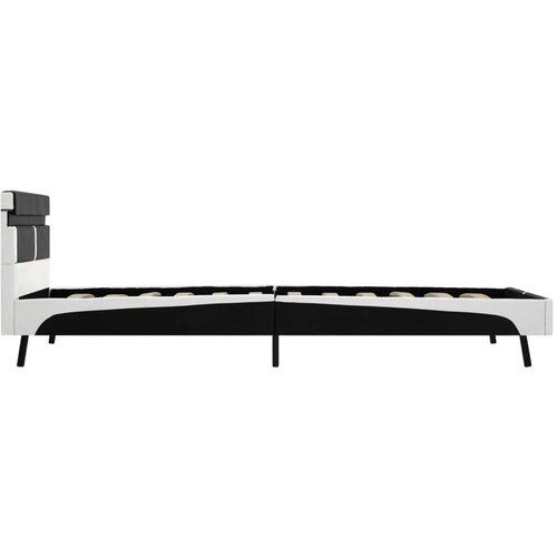  Za krevet od umjetne kože s LED svjetlom crni 90 x 200 cm Slike