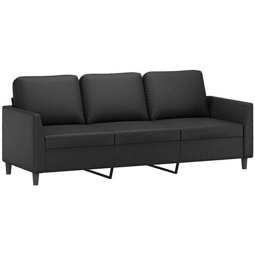  Trosjed crni 180 cm od umjetne kože Slike