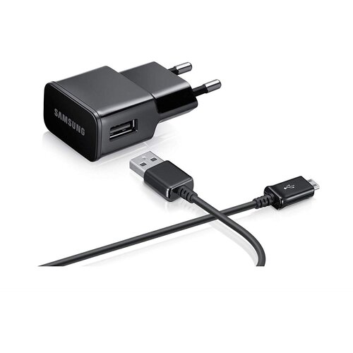 Samsung polnilec za telefone ETA-U90EBE, s kablom microusb, originalni, črn, 2A Cene