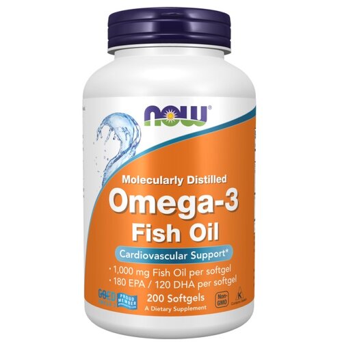 Now Foods Omega-3 180 EPK in 120 DHK NOW (200 mehkih kapsul) Cene