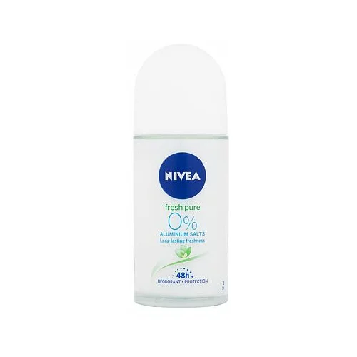 Nivea Fresh Pure 48h antiperspirant roll-on brez aluminija 50 ml za ženske