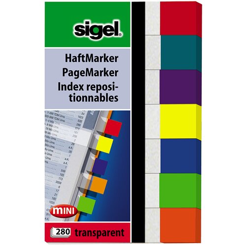 SIGEL lepljivi flomastri transparentni mini, 50 x 12 mm, 280 listov, (21655844) Cene