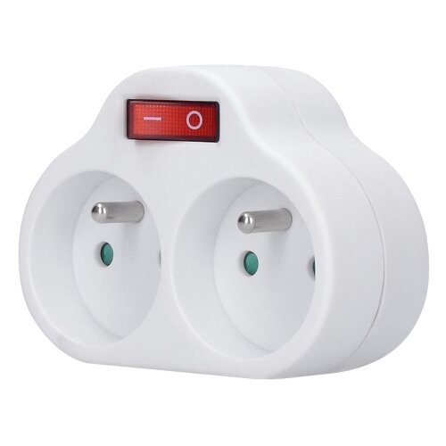 Solight P97 - Razdelna utičnica sa prekidačem 2x10A/230V Slike