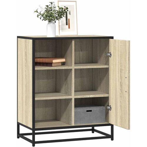VidaXL Komoda sonoma hrast 62x35x76 cm inženirski les Slike