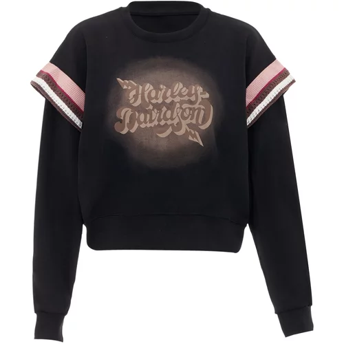 HOMEBASE Sweater majica smeđa / svijetlosmeđa / roza / crna