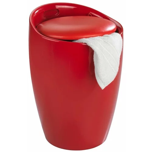 Wenko crvena košara za rublje i stolica u jednom Candy, 20 l