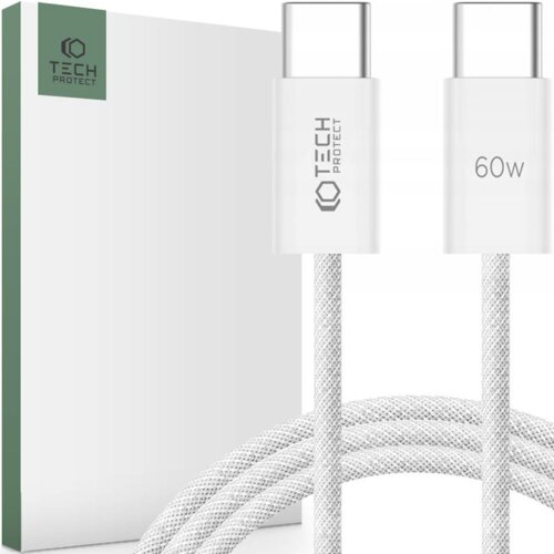 TECH-PROTECT ULTRABOOST TYPE-C KABEL PD60W/3A 200CM BEL ZA POLNILEC, (21980658) Cene