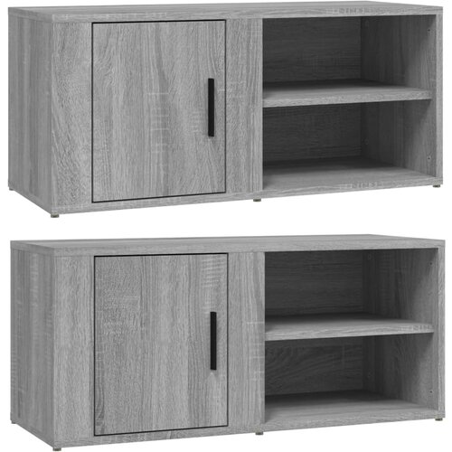 vidaXL TV omarica 2 kosa siva sonoma 80x31,5x36 cm inženirski les, (20733563) Cene