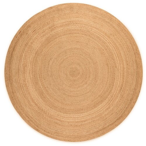 Hanse Home Obostrani okrugli tepih od jute u prirodnoj boji &amp;oslash; 100 cm Braided Gold &amp;ndash; Slike