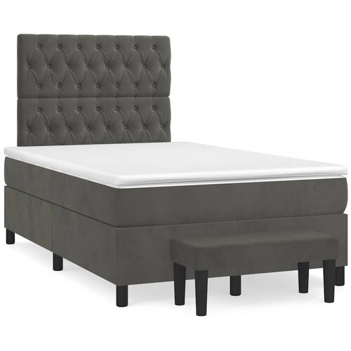  box spring s madracem tamnosivi 120 x 190 cm bar&scaron;un Cijene