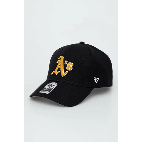 47 Brand Kapa s šiltom MLB Oakland Athletics črna barva