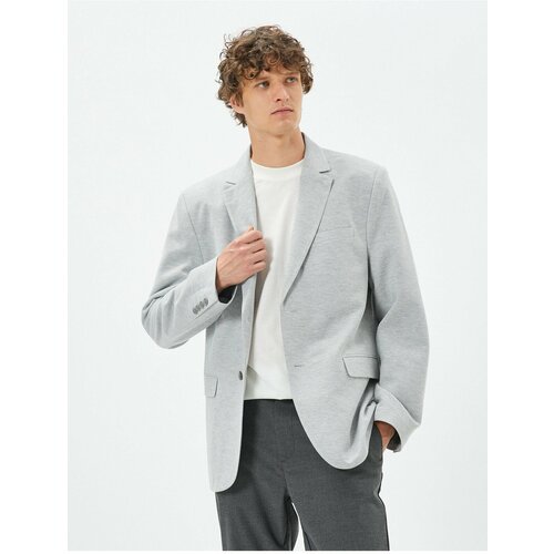 Koton Blazer Jacket Slim Fit Buttoned Double Pocket Detailed Cene